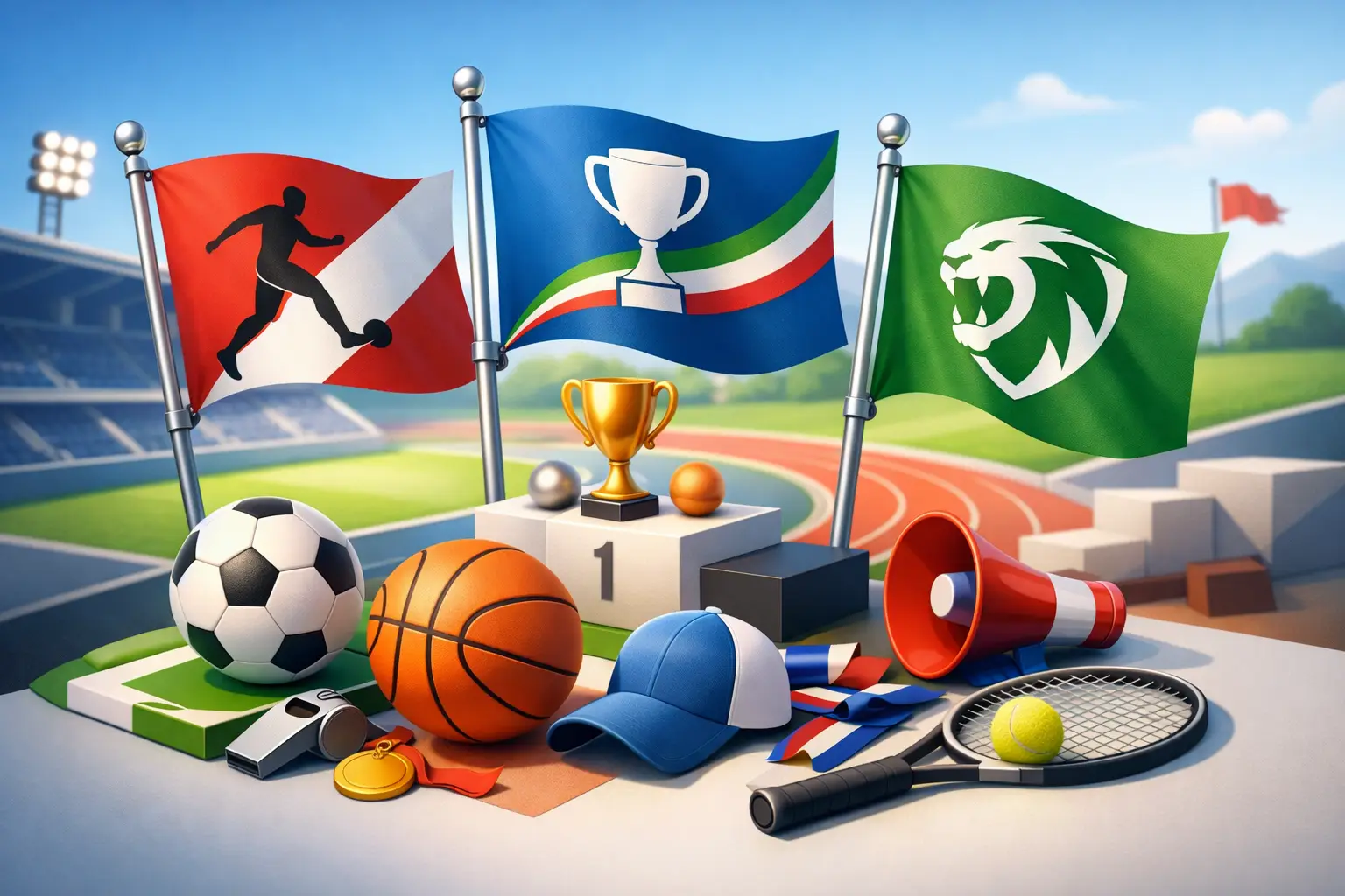 Come scegliere bandiere per associazioni sportive