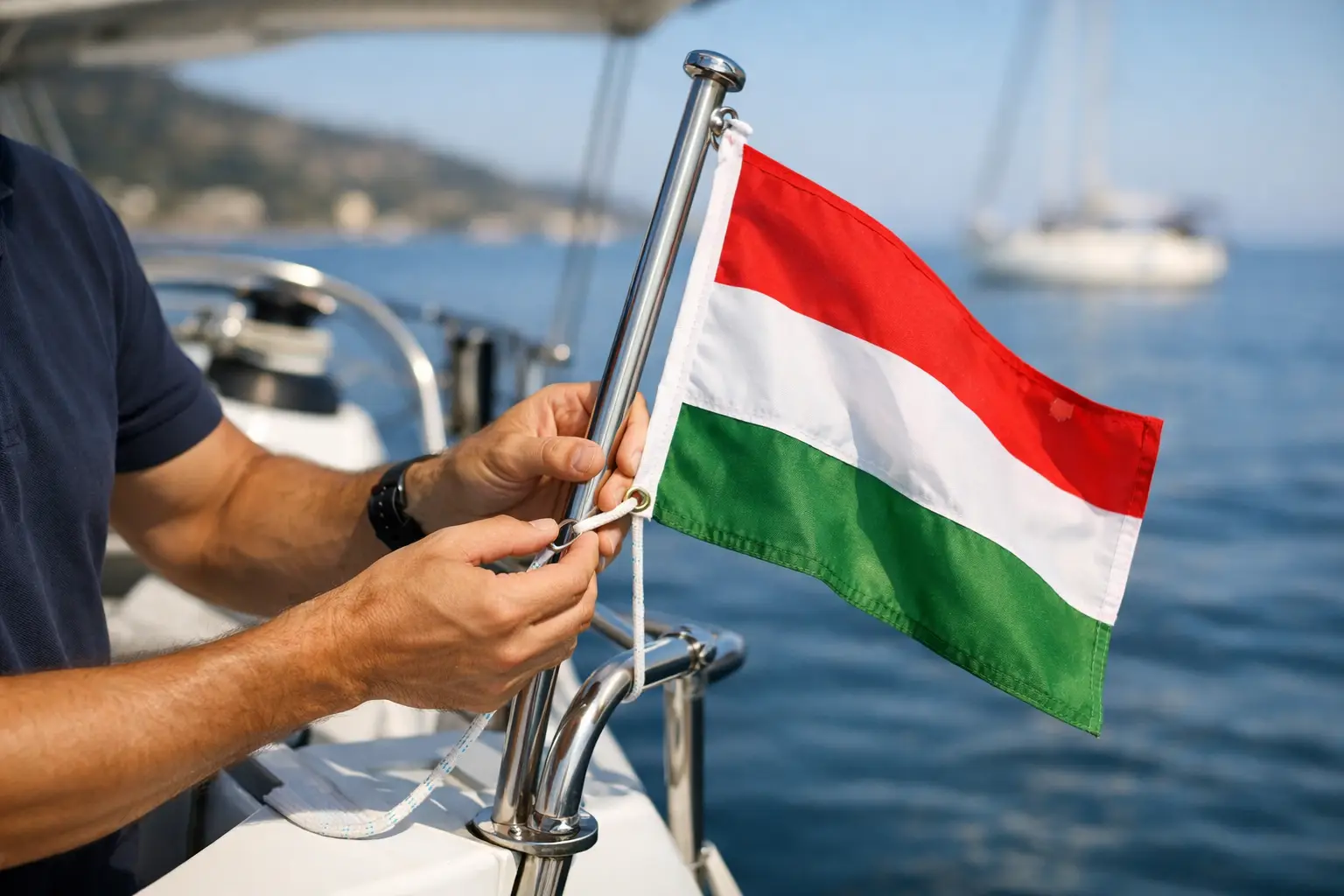 Come fissare bandiera barca senza errori