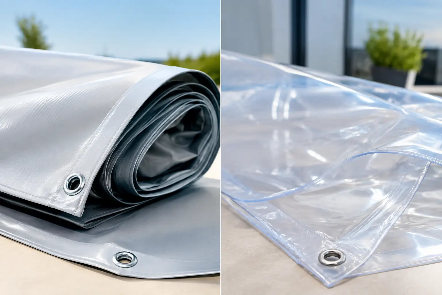 PVC telonato vs acrilico: quale telo scegliere